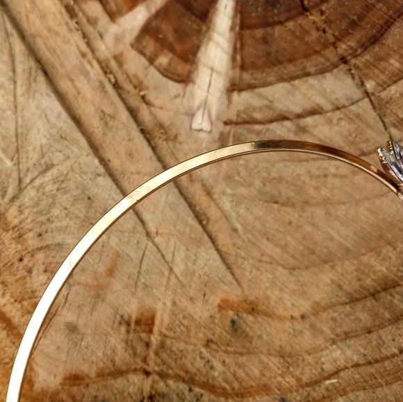 Elegant Gold-tone Collar Necklace - Picture 4 of 5